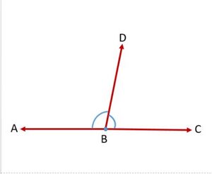 Fig. 1 - Linear Pair of angles